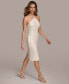 ფოტო #3 პროდუქტის Donna Karan Women's Sequined Halter Sheath Dress