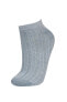 Kadın 5'li Pamuklu Patik Çorap B6036axns