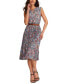 Women's Paisley-Print Pleated-Skirt Dress