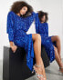 Фото #1 товара ASOS EDITION batwing all over sequin midi dress in bright blue