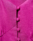 ფოტო #13 პროდუქტის Women's Buttoned Linen-Blend Dress