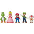 Фото #1 товара JAKKS PACIFIC - Packung mit 5 Figuren - Super Mario Bros: Mario und seine Freunde