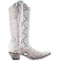 Фото #1 товара Corral Boots A3798 Snakeskin Snip Toe Cowboy Womens Grey, White Casual Boots A3