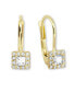 Фото #1 товара Gentle gold earrings with clear crystals 745 239 001 00553 0000000