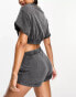 Фото #6 товара Calvin Klein authentic short co-ord in charcoal