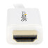 Фото #7 товара StarTech.com Mini DisplayPort to HDMI Converter Cable - 3 ft (1m) - 4K - White - 1 m - Mini DisplayPort - HDMI Type A (Standard) - Male - Male - Straight