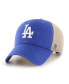 Фото #2 товара Men's Royal and Natural Los Angeles Dodgers Flagship Washed MVP Trucker Snapback Hat