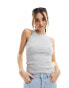 Фото #1 товара Object tank top in grey melange