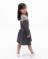 Toddler Girls Long Sleeve Drop Waist Rib Knit Dress
