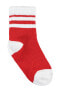 Erkek Çocuk 3'lü Soket Çorap 2-12 Yaş Kırmızı