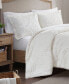 Фото #6 товара Arya Embroidered Medallion Faux Fur 3-Pc. Duvet Cover Set, King