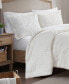 Arya Embroidered Medallion Faux Fur 3-Pc. Duvet Cover Set, King