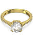 ფოტო #1 პროდუქტის Gold-Tone Constella Crystal Cocktail Ring