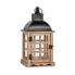 Фонарь из черного металла и коричневого дерева Gift Decor Lantern 14 x 40 x 20 см (6 штук) - фото #2