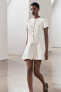 Фото #10 товара Короткое платье с рельефным узором — zw collection ZARA