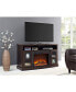 Фото #2 товара Тумба Ameriwood Home Zane Fireplace TV Console With Glass Doors For Tvs Up To 60 Inches