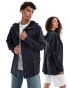 Rains 12010 unisex waterproof short jacket in navy