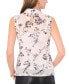 ფოტო #2 პროდუქტის Women's Sleeveless Mesh Mock-Neck Top