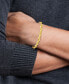 ფოტო #2 პროდუქტის Men's Rolo Link Chain Bracelet in 14k Gold-Plated Sterling Silver