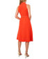 ფოტო #2 პროდუქტის Women's Sleeveless Cinched-Waist V-Neck Midi Dress