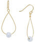 Pave Crystal Ball on an Open Tear Drop Wire Earrings Set in Sterling Silver. Available in Clear or Gray