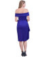 Women's Off-The Shoulder Draped Sheath Dress