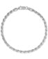 ფოტო #1 პროდუქტის Rope Link Chain Bracelet (4mm), Created for Macy's
