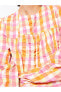 Фото #4 товара Платье женское LC WAIKIKI в клетку с длинным рукавом Bisiklet Yaka Ekose