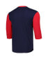 ფოტო #3 პროდუქტის Men's Navy Chicago White Sox Cooperstown Collection Legendary Slub Henley 3/4-Sleeve T-shirt