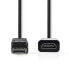 Фото #1 товара Nedis CCGB37150BK02 - 0.2 m - DisplayPort - HDMI Type A (Standard) - Male - Female - Straight