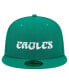 Men's Kelly Green Philadelphia Eagles Historic Wordmark 59FIFTY Fitted Hat