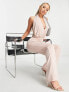 Фото #1 товара AX Paris drape front sleeveless jumpsuit in blush pink