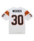 Men's Ickey Woods White Distressed Cincinnati Bengals Legacy Replica Jersey