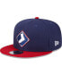 Фото #1 товара Бейсбольная кепка New Era мужская Navy Chicago White Sox 2024 для тренировок на бейсболе 9Fifty Snapback Hat