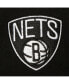 ფოტო #3 პროდუქტის Men's White/Black Brooklyn Nets Retro Sport Colorblock Script Snapback Hat