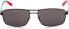 Фото #2 товара Очки солнцезащитные Carrera Mens CA8011/S Rectangular Sunglasses, Matte Black/Polarized Gray, 58 mm