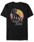 Disney Men's Lion King Simba In The Wind Pride Rock Outline Short Sleeve T-Shirt