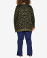 Фото #5 товара Plus Size Longline Print Cardigan Sweater
