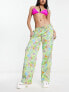 Фото #1 товара COLLUSION scribble floral beach trouser in multi