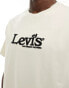 Levi's exclusive to ASOS t-shirt with central retro logo in cream