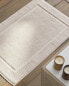 Non-slip soft terry bath mat