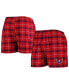 Фото #1 товара Men's Red, Navy Washington Capitals Ledger Flannel Boxers