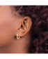 ფოტო #2 პროდუქტის Stainless Steel Polished Rose plated Hinged Hoop Earrings
