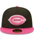 ფოტო #2 პროდუქტის Men's Black, Pink Cincinnati Reds 1938 Mlb All-Star Game Passion 59Fifty Fitted Hat