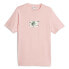 Puma Classics Super Graphic Crew Neck Short Sleeve T-Shirt Mens Pink Casual Tops