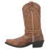 Laredo Knot In Time Embroidered Square Toe Cowboy Womens Brown Casual Boots 511