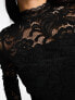 Фото #5 товара New Look long sleeve lace body in black