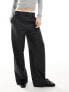 Фото #7 товара ASOS DESIGN slouchy mensy trousers in charcoal