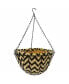 Фото #1 товара Hanging Basket with Jute Coco Liner, Black Wave 14
