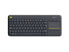 Фото #6 товара Logitech Wireless Touch Keyboard K400 Plus - Full-size (100%) - Wireless - RF Wireless - QWERTY - Black